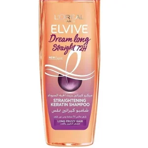 شامپو کراتین صاف کننده و ضد وز مو لورال LOreal  مدل Elvive Dream Long Straight 72H