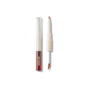 خط‌لب و لیپ‌گلاس ۲طرفه شیگلم Shaglam  مدل Lip Rolls Liner & Gloss 2-in-1