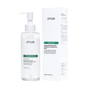 شوینده روغنی کنترل منافذ و تسکین دهنده آنوا Anua مدل Heartleaf