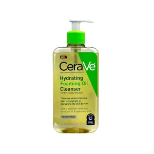 فوم شستشوی روغنی سراویCerave مدل Hydrating Foaming Oil Cleanser