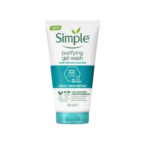 ژل شستشو صورت سیمپل Simple  مدل Purifying
