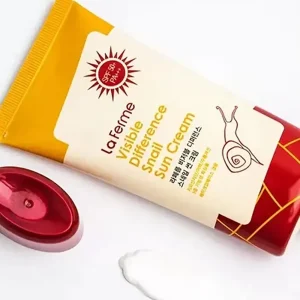 کرم ضد آفتاب حلزون فارم استیFarmStay مدل Visible Difference Snail Sun Cream